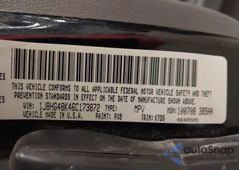 2006 Jeep Commander from USA, damaged, VIN 1J8HG48K46C173872
